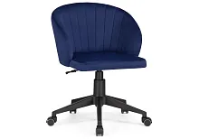 Компьютерное кресло Пард темно-синий 464228 Woodville, синий/велюр, ножки/пластик/чёрный, размеры - *870***590*600