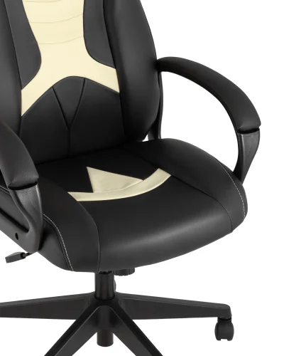 Кресло игровое TopChairs ST-Cyber 8 черный эко.кожа крестовина пластик УТ000035205 Stool Group, чёрный/экокожа, ножки/металл/чёрный, размеры - ****655*770 фото 3