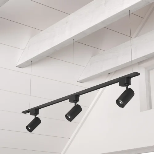 Подвесной комплект для шинопровода CLT 0.210 03 BL Crystal Lux чёрный в стиле для светильников серии Clt-Трек фото 3