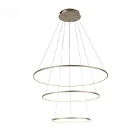 Люстра подвесная LED Erto SL904.203.03 ST-Luce матовая золото на 3 лампы, основание матовое золото в стиле хай-тек кольца