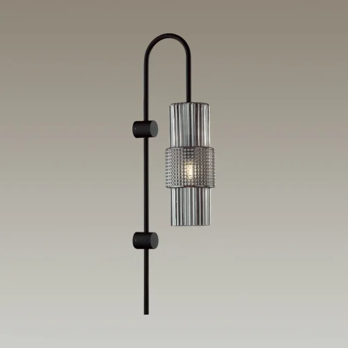 Бра Pimpa 5016/1W Odeon Light чёрный серый на 1 лампа, основание чёрное в стиле современный  фото 4