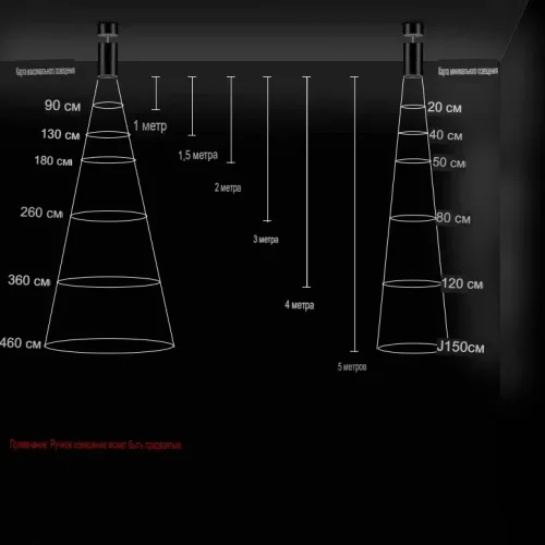 Светильник потолочный с изменениямым углом света Zoom Bell A Black 3000К 214087-23 ImperiumLoft чёрный 1 лампа, основание чёрное в стиле скандинавский современный  фото 23