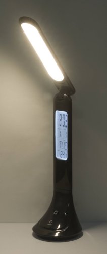 Настольная лампа LED Tyrell 58329B Globo чёрная 1 лампа, основание чёрное полимер в стиле современный  фото 2