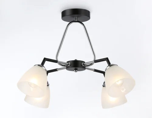 Светильник потолочный TR303293 Ambrella light белый 4 лампы, основание чёрное в стиле современный классический  фото 2