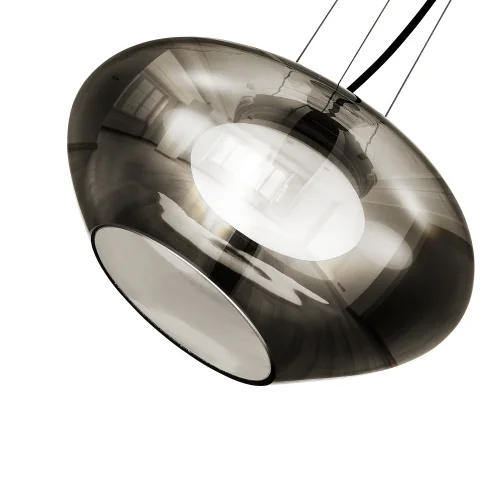 Светильник подвесной LED Foray SL6019.303.01 ST-Luce серый чёрный 1 лампа, основание латунь в стиле современный  фото 3