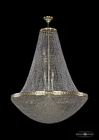Люстра потолочная хрустальная 19321/H2/100IV G Bohemia Ivele Crystal прозрачная на 26 ламп, основание золотое в стиле классический sp