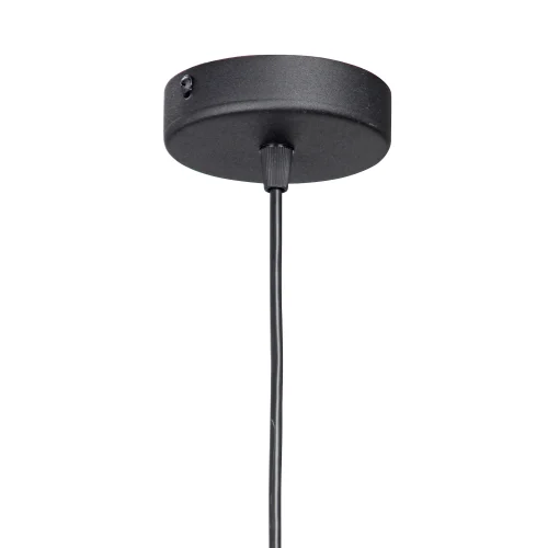 Светильник подвесной V2928-1/1S Vitaluce прозрачный серый на 1 лампу, основание чёрное в стиле арт-деко фото 3