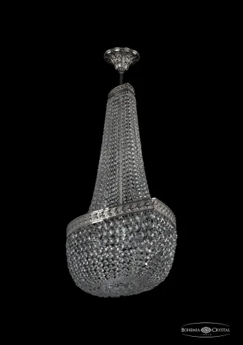 Люстра потолочная хрустальная 19283/H2/80IV Ni Bohemia Ivele Crystal прозрачная на 12 ламп, основание никель в стиле классический sp фото 2