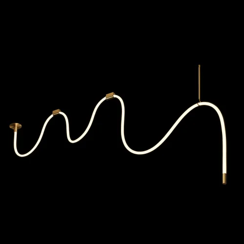 Светильник подвесной LED Thread 10388B Brass LOFT IT белый на 1 лампу, основание бронзовое в стиле хай-тек современный минимализм гибкий неон фото 3