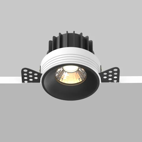Светильник точечный LED Round DL058-12W3K-TRS-B Maytoni чёрный 1 лампа, основание  в стиле современный для затирки фото 6