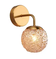Бра Ola APL.764.01.01 Aployt янтарный 1 лампа, основание бронзовое в стиле современный 