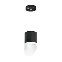 Светильник подвесной Rullo GX53 RP348786 Lightstar белый чёрный 1 лампа, основание чёрное в стиле модерн хай-тек 