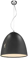 Светильник подвесной Olmo WE390.01.023 Wertmark чёрный 1 лампа, основание хром в стиле модерн 
