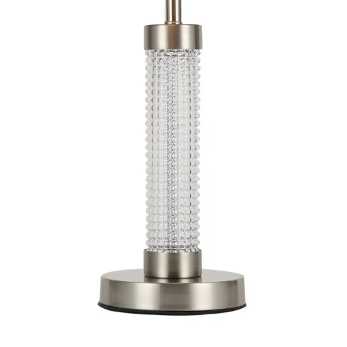 Настольная лампа Velum 2906-1T F-promo серая 1 лампа, основание никель металл в стиле арт-деко  фото 3