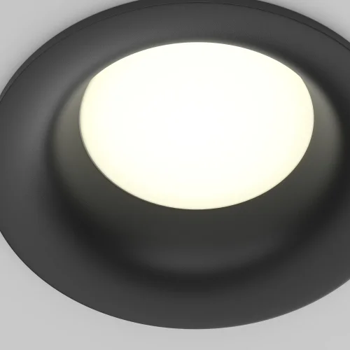 Светильник точечный Slim DL027-GX53-B Maytoni чёрный на 1 лампу, основание чёрное в стиле современный круглый фото 3