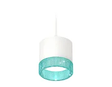 Светильник подвесной XP8110041 Ambrella light белый голубой 1 лампа, основание белое в стиле хай-тек 