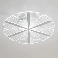 Светильник потолочный SINDY D50 White 223873-23 ImperiumLoft прозрачный 1 лампа, основание белое в стиле современный флористика 