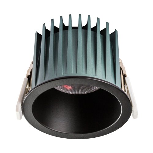 Светильник точечный LED Ciclone 385637 Lightstar чёрный на 1 лампу, основание чёрное в стиле современный круглый