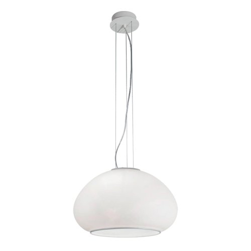 Светильник подвесной MAMA SP1 Ideal Lux прозрачный 1 лампа, основание белое в стиле современный 