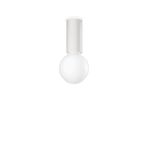 Светильник накладной PETIT PL1 BIANCO Ideal Lux без плафона 1 лампа, основание белое в стиле современный круглый
