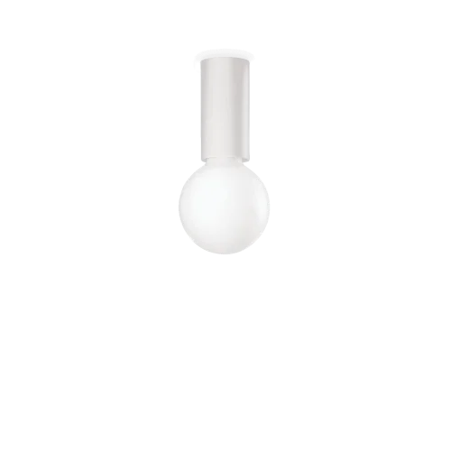 Светильник накладной PETIT PL1 BIANCO Ideal Lux без плафона 1 лампа, основание белое в стиле современный круглый