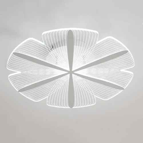 Светильник потолочный SINDY D50 White 223873-23 ImperiumLoft прозрачный 1 лампа, основание белое в стиле современный флористика 