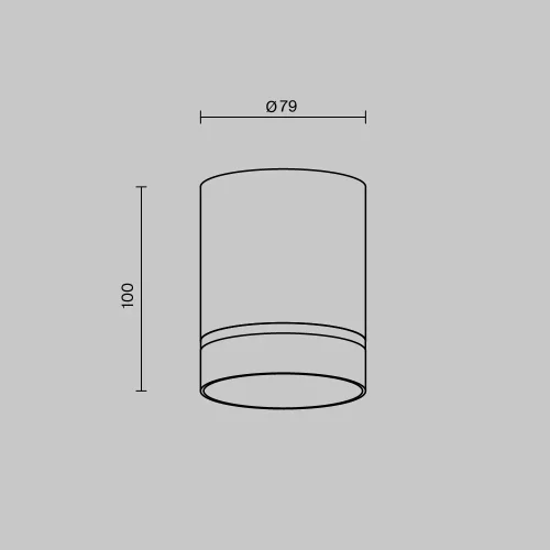 Светильник накладной LED Orlo C085CL-9W3K-W Maytoni белый на 1 лампу, основание белое в стиле современный хай-тек круглый фото 11