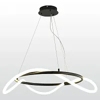 Светильник подвесной LED River LSP-8391 Lussole белый 1 лампа, основание чёрное в стиле современный 