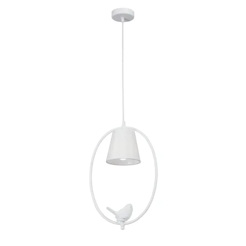 Светильник подвесной V2918-0/1S Vitaluce белый на 1 лампу, основание белое в стиле современный птички Светильник подвесной V2918-0/1S Vitaluce белый на 1 лампу, основание белое в стиле современный птички