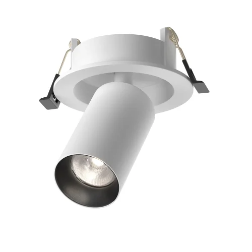 Светильник точечный LED Focus LED C071CL-7W4K-WB Maytoni белый на 1 лампу, основание белое в стиле современный хай-тек трубочки круглый