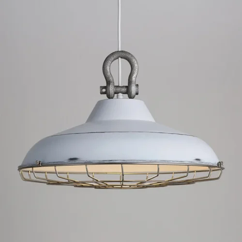 Подвесной лофт светильник SMМ Белый 102061-26 ImperiumLoft белый на 1 лампу, основание медь в стиле современный фото 3