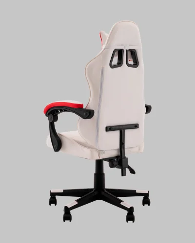 Кресло спортивное TopChairs Phantom, бело-красный УТ000039471 Stool Group, белый/экокожа, ножки/полимер/чёрный, размеры - 1170*1270**** фото 6