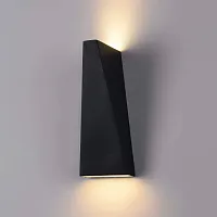 Настенный светильник LED Times Square O580WL-L6B Maytoni уличный IP54 чёрный 1 лампа, плафон чёрный в стиле современный LED