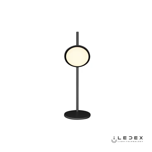 Настольная лампа LED Syzygy F010110 BK iLedex чёрная 1 лампа, основание чёрное металл в стиле современный хай-тек  фото 2