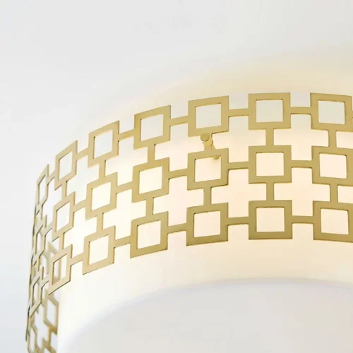 Светильник потолочный AFFA 140493-26 ImperiumLoft белый на 1 лампу, основание латунь в стиле современный фото 2