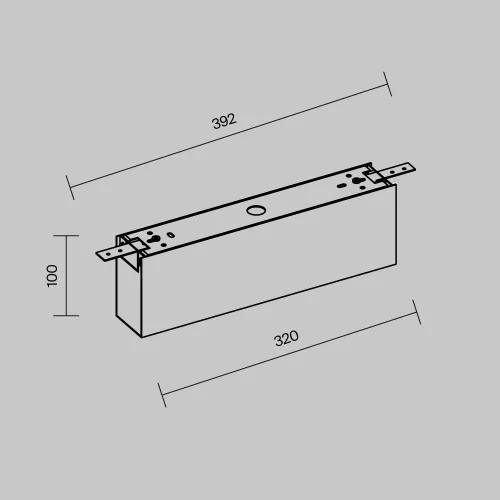 Короб для блока питания Exility IP O-TR001-BX-B Maytoni чёрный в стиле хай-тек современный для светильников серии Exility IP exility ip уличная фото 6