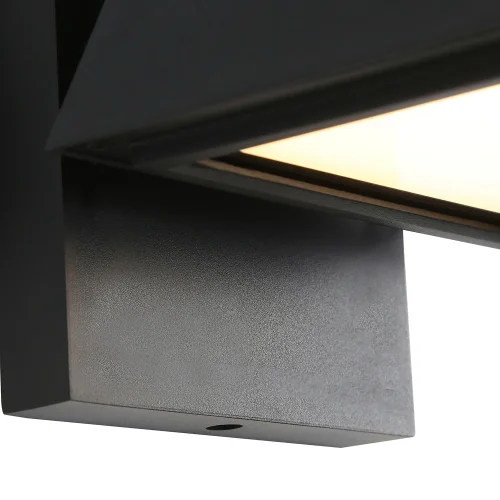 Настенный светильник уличный LED Trapezium 4300-1W Favourite уличный IP чёрный на 1 лампу, плафон чёрный в стиле хай-тек современный LED фото 5