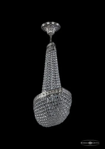 Люстра потолочная хрустальная 19323/H2/45IV Ni Bohemia Ivele Crystal прозрачная на 6 ламп, основание никель в стиле классический sp фото 2