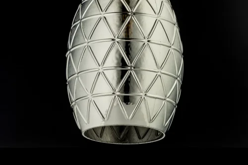 Светильник подвесной Dazio E 1.P1 CS Arti Lampadari серый чёрный серебряный 1 лампа, основание золотое в стиле современный  фото 2