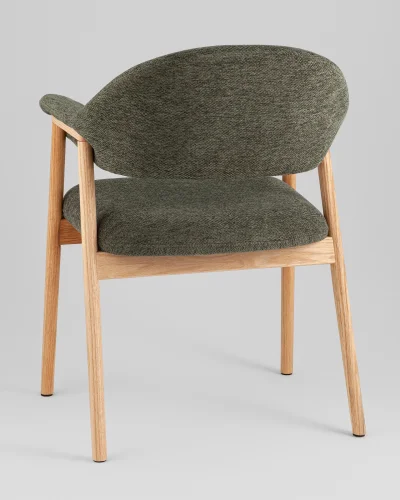 Стул обеденный Tavu с деревянными ножками, зеленый УТ000041726 Stool Group, /, ножки//, размеры - ***** фото 7