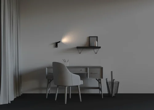 Бра с выключателем LED Twist C077WL-L3B3K Maytoni чёрный на 1 лампу, основание чёрное в стиле современный хай-тек для чтения фото 8