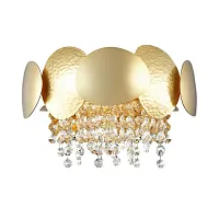 Бра Ulla 4636/2W Odeon Light золотой прозрачный 2 лампы, основание золотое в стиле современный 