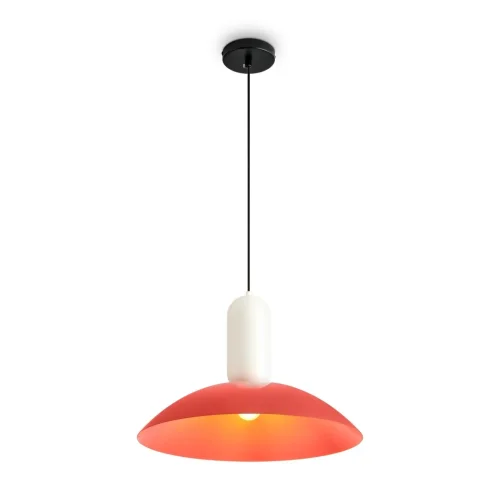 Светильник подвесной Lotus FR5551PL-01WR Freya разноцветный красный на 1 лампу, основание чёрное в стиле джапанди современный мемфис фото 13