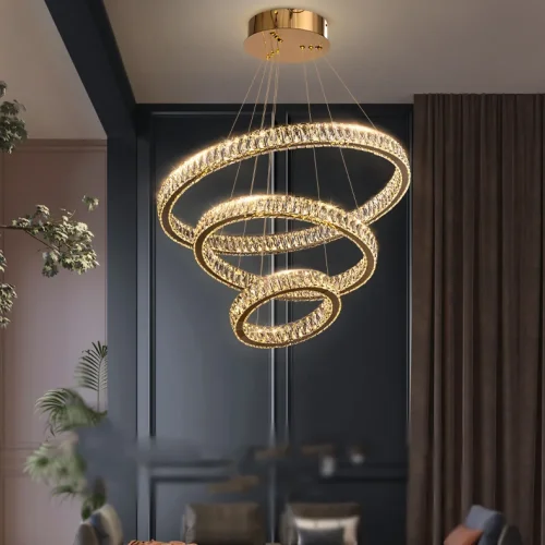 Люстра подвесная BERTOLDA B D40+60 219966-23 ImperiumLoft прозрачная на 2 лампы, основание латунь в стиле современный фото 10