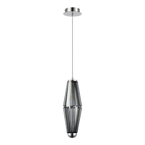 Светильник подвесной Ciara SL1242.103.01 ST-Luce серый чёрный 1 лампа, основание хром в стиле арт-деко  фото 2