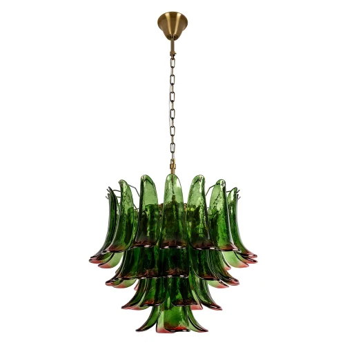 Люстра подвесная Лилу / Lilou 10600/600 Green red LOFT IT зелёная на 10 ламп, основание бронзовое в стиле Люстра подвесная Лилу / Lilou 10600/600 Green red LOFT IT зелёная на 10 ламп, основание бронзовое в стиле