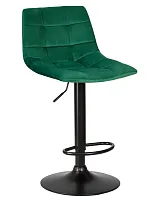 Стул барный 5017_BlackBase-LM TAILOR BLACK, цвет сиденья зеленый велюр (MJ9-88), цвет основания черный Dobrin, зелёный/велюр, ножки/металл/чёрный, размеры - 920*1130****