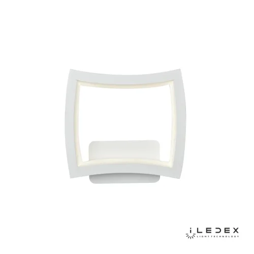 Бра LED Roomy 8196-200-B WH iLedex белый на 1 лампа, основание белое в стиле современный хай-тек квадраты фото 2