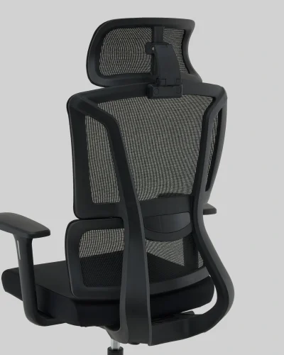 Кресло офисное TopChairs Forward, черный УТ000041376 Stool Group, чёрный/ткань сетка, ножки/пластик/чёрный, размеры - ***** фото 6