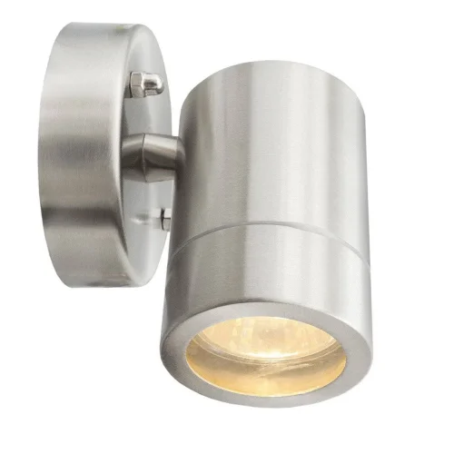 Настенный светильник LED Меркурий 807020601 MW-LIGHT уличный IP65 серый 1 лампа, плафон прозрачный в стиле современный GU10